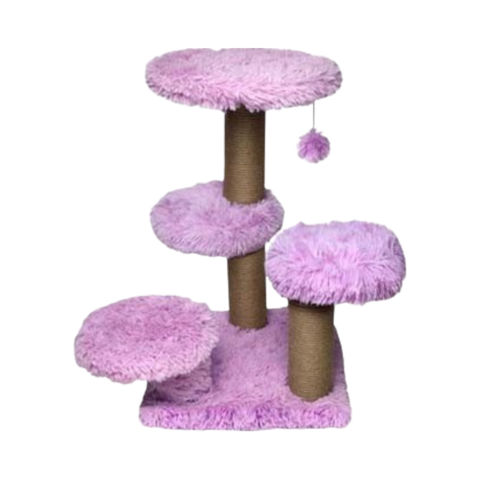 Feline Go Scratching Tree Lilac 62x62x71cm - Pink