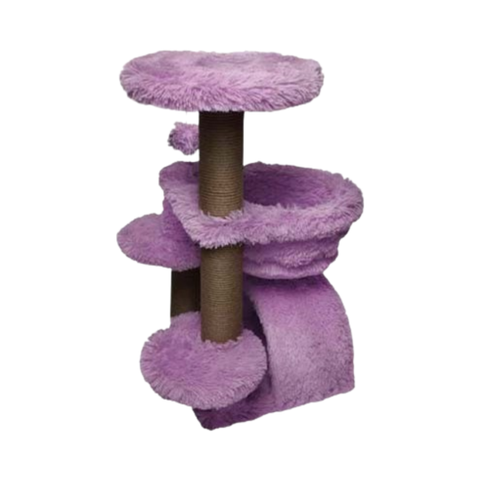 Feline Go Scratching Tree Lilac 65x60x84cm - Pink