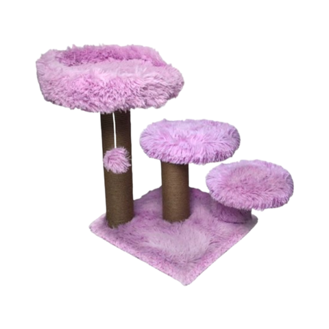 Feline Go Scratching Tree Lilac 65x65x60cm - Pink