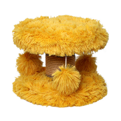 Feline Go Scratching Tree Yellow 25x20cm - Yellow