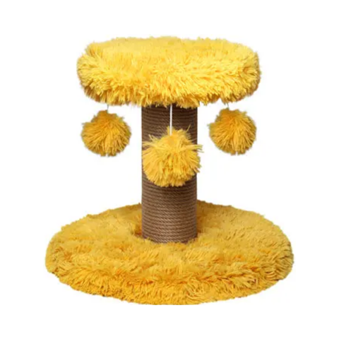 Feline Go Scratching Tree Yellow 39x34cm - Yellow