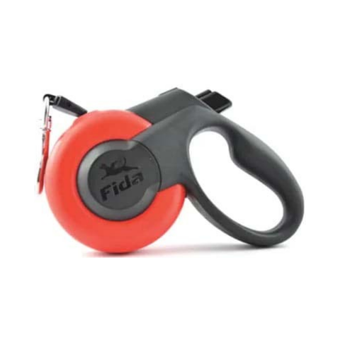 Fida M7+ Mars Extendable Leash Tape L Red 5m 50Kg