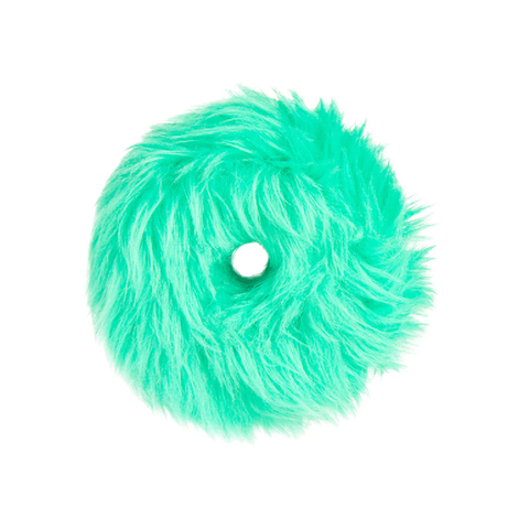 GoDog Furballz Rings Teal S Toy for Dogs