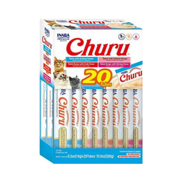 Inaba Churu Tuna Variety Treats for Cats 20 x 14g Petite