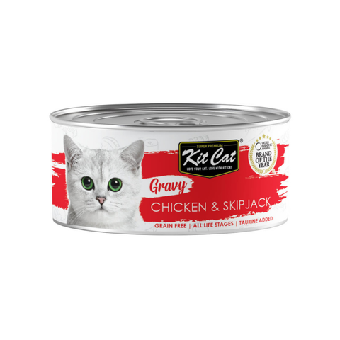 Kit Cat Gravy Chicken & Skipjack 70g