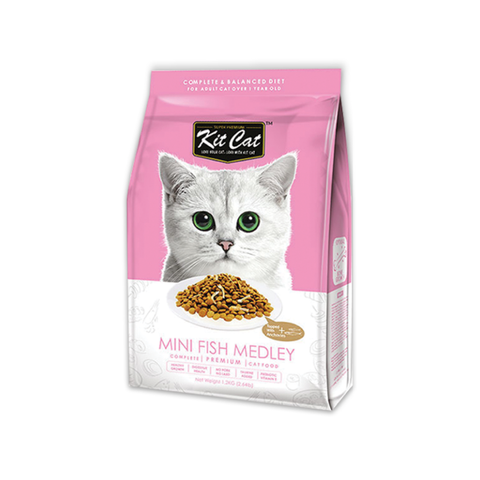 Kit Cat Dry Food Mini Fish Medley 1.2kg