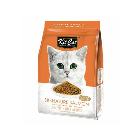 Kit Cat Signature Salmon (Beautiful Hair) Dry Cat Food 1.2kg