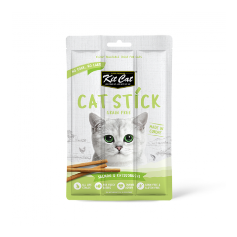 Kit Cat Sticks for cats - Salmon & Katsuobushi 15g