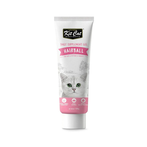 Kit Cat Daily Supplement Gel Hairball for Cat & Kittens 120g