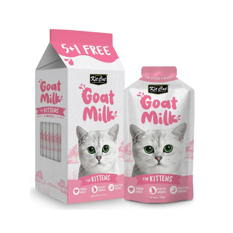Kit Cat Goat Milk Bags for Kittens (5+1 x 50ml)