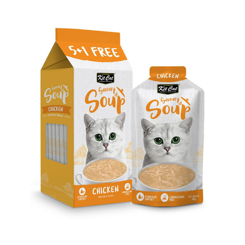 Kit Cat Savoury Soup Bags for Cats (5+1 x 50ml)