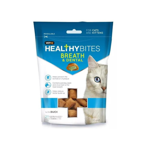 Mark and Chappell Healthy Bites Breath & Dental For Cats & Kitten 65g