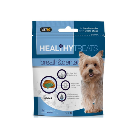 Mark and Chappell Healthy Treats Support Breath & Dental For Dogs 70g