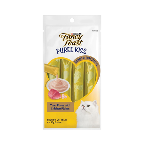 Purina Pure Kisses Tuna & Chicken creamy treats for Cats 4x10g