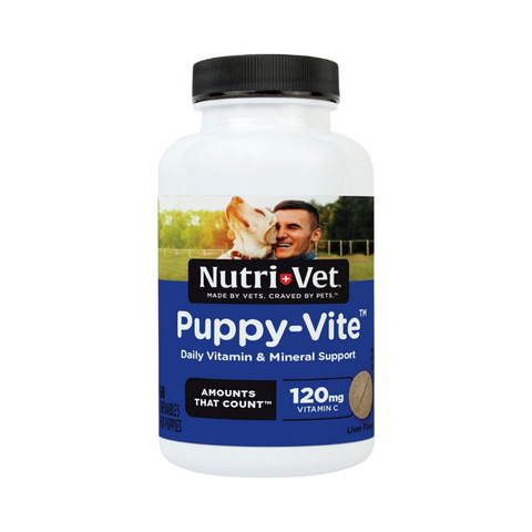 Nutri-Vet Puppy-Vite with Liver for Puppies 60 Tablets