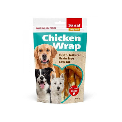 Sanal Dog Chicken Wrap doypack 80g