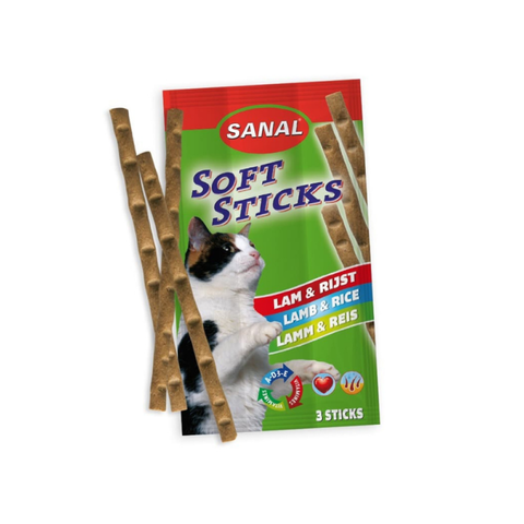 Sanal Lamb Soft Sticks for Cats 3x15g