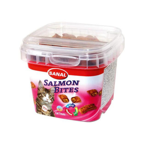 Sanal Salmon Bites in Cup for Cats 75g