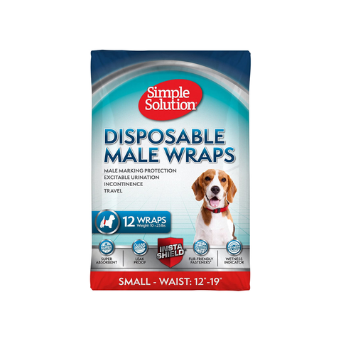 Simple Solution Disposable Male Wraps S x 12