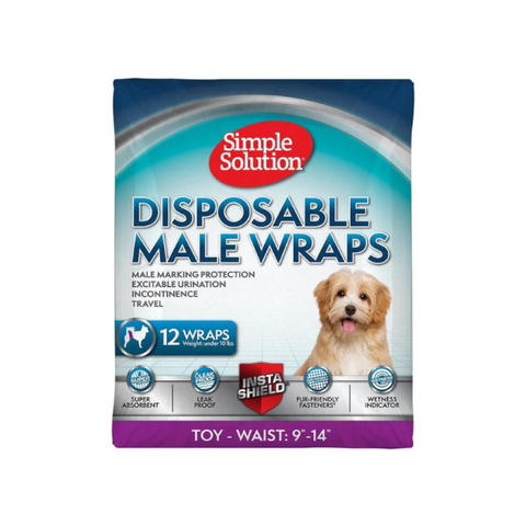 Simple Solution Disposable Male Wraps XS x 12