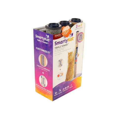 SmartyKat Triple Tower Scratchers for Cats