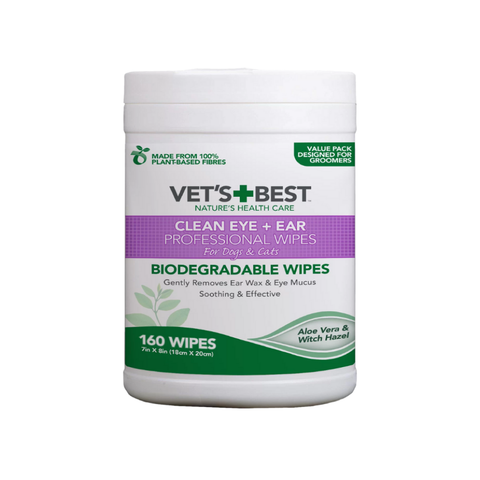 Vets Best Ear Wipes - 160 Pack