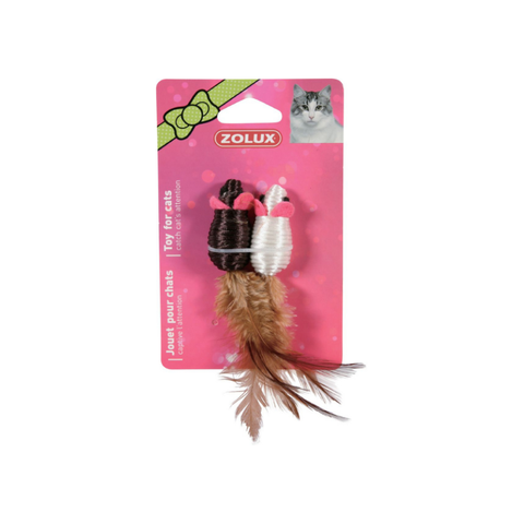 Zolux CAT TOY MOUSE DUO 5CM