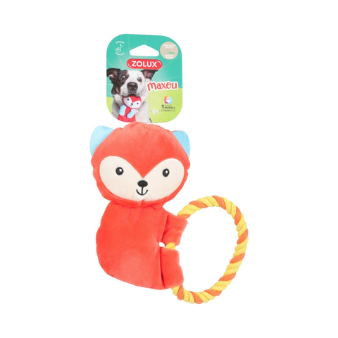 Zolux Maxou Plush Toy Rope Orange Toy