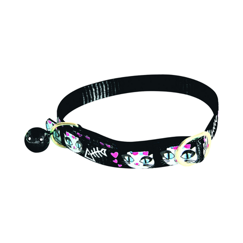 Zolux Nylon Collar Ladycat 30cm for Cats - Black