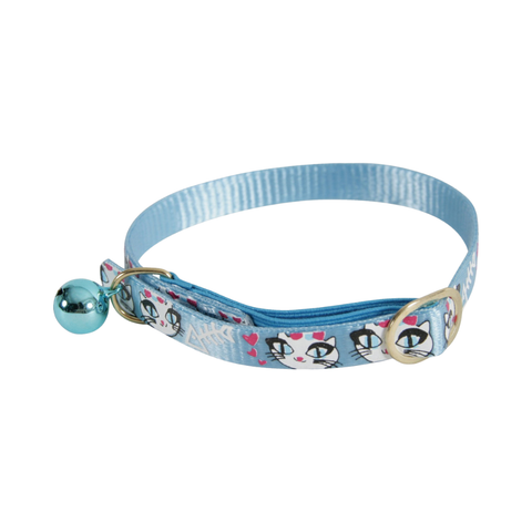 Zolux Nylon Collar Ladycat 30cm for Cats - Blue