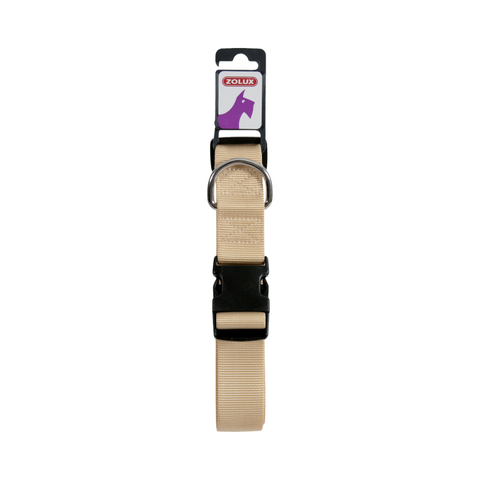 Zolux Nylon Collar REGL 40MM for Dogs - Beige