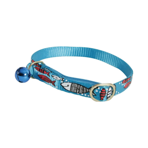 Zolux Nylon Collar Sardine 30cm for Cats - Blue