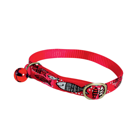 Zolux Nylon Collar Sardine 30cm for Cats - Red