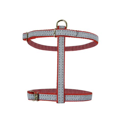 Zolux Nylon Lame Harness 10mm for Cats - Red