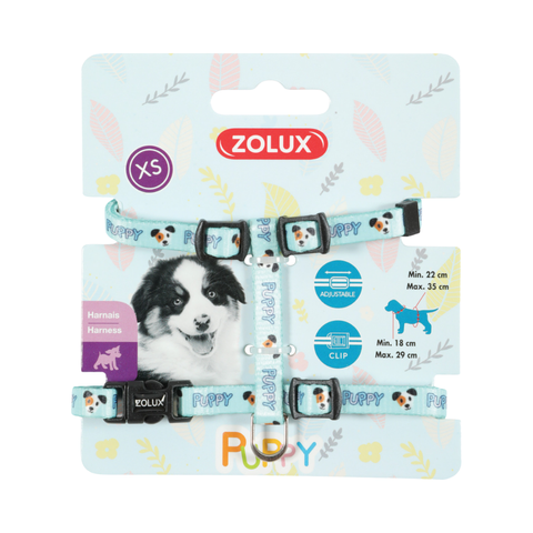 Zolux Puppy Mascot Harness 8Mm Blue