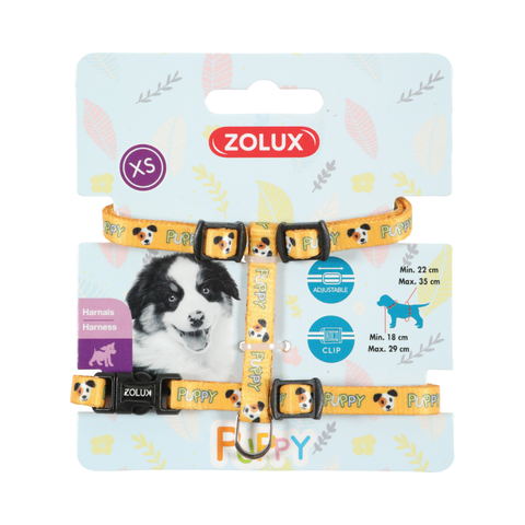 Zolux Puppy Mascot Harness 8Mm Yellow - Yellow