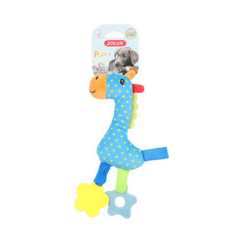 Zolux Puppy Rio Plush Toy Giraffe Blue Toy