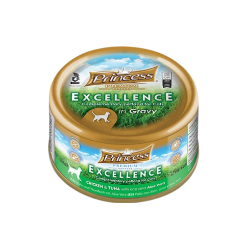 Princess Wet Cat Food Excellence Chicken and Tuna with Rice & Aloe Vera 70g