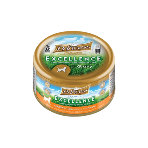 Princess Wet Cat Foof Excellence Chicken and Tuna with Rice & Pumpkin 70g