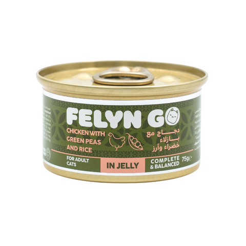 Felyn Go C&B Cans Chicken with Green Peas & Rice in Jelly 75g