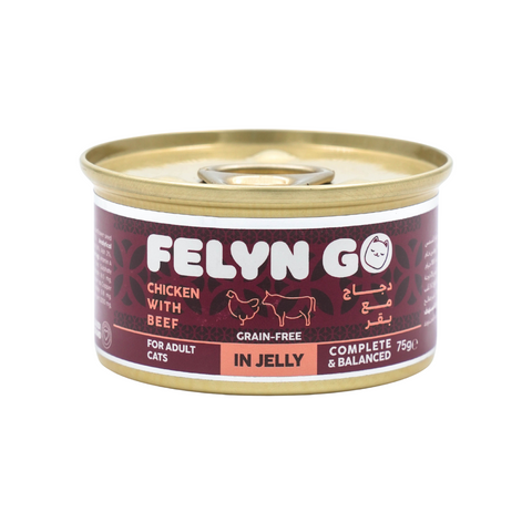 Felyn Go C&B Cans Chicken with Beef in Jelly 75g