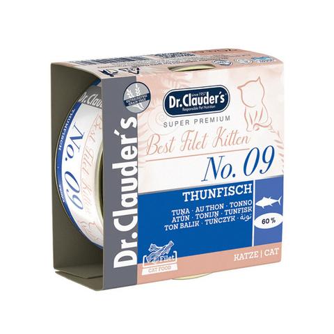 Dr.Clauders Best Filet Cans No. 9 Tuna for Kittens 70g