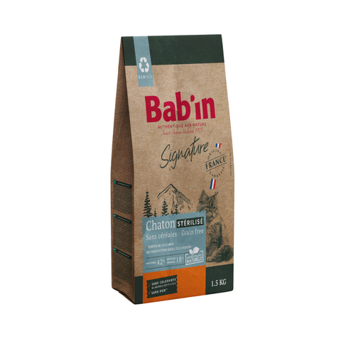 Babin Signature Chicken Dry Food for Sterilized Kittens Grainfree