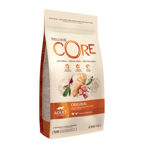 Wellness Core Original Dry Food Chicken with Turkey for Cats 1.75kg