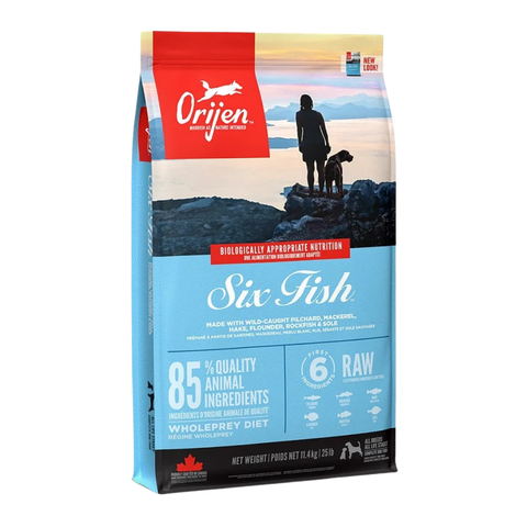 Orijen Six Fish Dry Food for Dogs