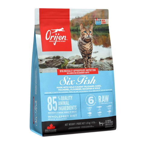 Orijen Six Fish Dry Food for Cats