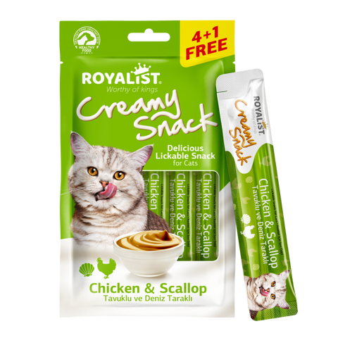 Royalist Creamy Chicken with Scallop Snack for Cats 75g