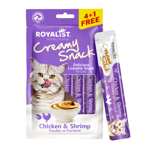 Royalist Creamy Chicken with Shrimp Snack for Cats 75g