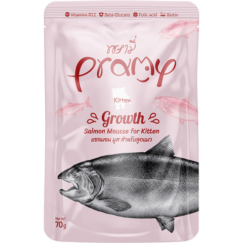 Pramy Kittens Growth Salmon Mousse 70g