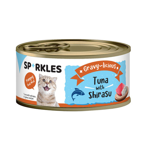 Sparkles Wet Cat Food Tuna & Shirasu 80g